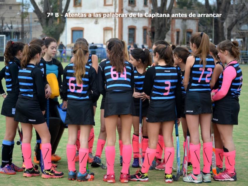 7ª B - Charla de Capitana antes de empezar el partido